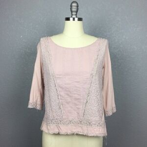 •One September• Lace Lilac Crop Top